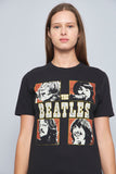 Polera casual  negro the beatles talla S 155