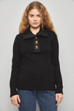 Sweater casual  negro lauren talla M 238