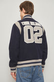 Bomber casual  azul true religion talla L 942