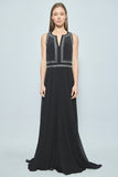 Vestido Negro Rebecca Taylor Talla 10