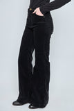 Pantalon casual  negro rollas talla S 977