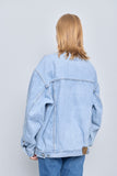 Jacket denim celeste calvin klein Talla Xl Image 2