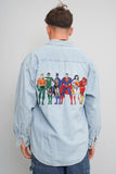 Camisa denim celeste DC Talla M Image 2