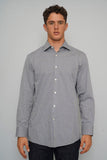 Camisa cuadrille azul BOSS Talla 16