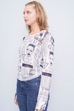 Polera Blanco/Negro Guess Talla Xl Image 1
