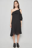 Vestido casual  negro zara talla M 492