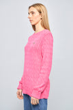 Sweater casual  rosado ralph lauren talla L 533