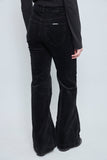 Pantalon casual  negro rollas talla S 977