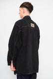 Camisa denim negro paco sport Talla L Image 2