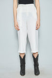 Pantalon casual  blanco travel smith talla M 454