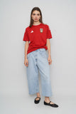 Polera Rojo Adidas Talla S Image 3