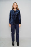 Blazer Azul White Black Talla 8p Image 3
