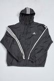 Cortaviento casual  negro  adidas talla L 619