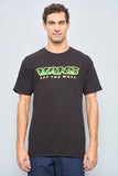 Polera casual  negro vans talla L 658