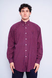 Camisa cuadrille azul/rojo ralph lauren Talla M