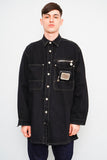 Camisa denim negro paco sport Talla L Image 0