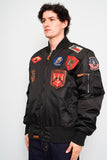 Bomber Negro top gun Talla L Image 1