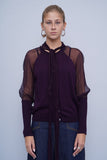 Blusa Morado Nina Ricci Talla L