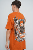 Polera Naranjo Hanes Heavyweight Talla Xxl Image 2