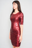Vestido Burdeo Bcbg Talla S Image 1