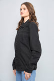 Chaqueta denim  negro allsaints talla M 771