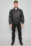 Chaqueta cuero  negro phase 2 talla L 249