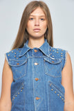 Chaqueta denim  azul lovemade talla S 827