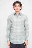 Camisa cuadrille verde BOSS Talla 37 Image 0