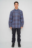 Camisa escocesa azul Carhartt Talla L Image 3