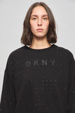 Poleron casual  negro dkny talla S 637