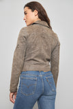 Chaqueta cuero  gris levis talla S 165