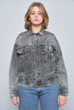 Chaqueta denim  gris levis talla S 115