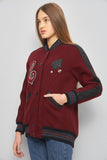 Bomber casual  burdeo coach talla S 107