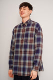 Camisa escocesa azul/morado Brooks Brothers Talla L Image 1