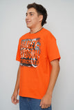 Polera Naranjo harley davidson Talla L Image 1