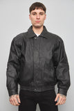 Chaqueta cuero  negro phase 2 talla L 249