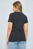 Polera casual  negro the rolling s talla Xs 927