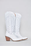 Bota vaquera  blanco dingo talla 37 690