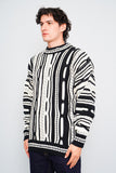 Sweater bicolor n/b Alan Stuart Talla Xl Image 1