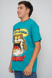 Polera turquesa Zubaz Talla L Image 1