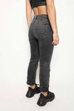Jeans high waist reciclado gris alexander wang talla 37