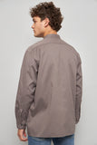 Camisa casual  gris dickies talla L 097