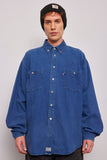 Camisa casual  azul levis talla L 971