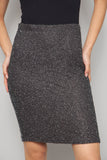 Falda casual  gris bieff basix talla 36 216