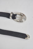 Cinturon vintage  negro captina talla M 813