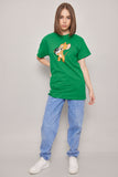 Polera casual  verde tom and jerry talla S