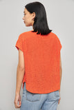Sweater casual  naranjo lauren talla M 357