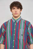 Camisa casual  multicolor izod talla L 679
