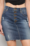Falda casual reciclado azul guess jeans talla XS