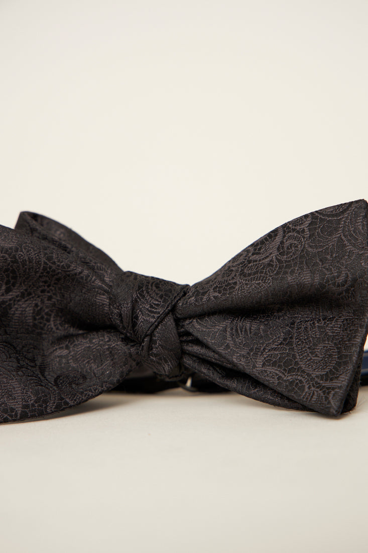 Corbata vintage reciclado negro the tie bar talla L